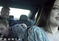 Hot Uber Driver Joins Horny Gay Couple In Backseat