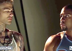 Sensual Hardcore Interracial gang probes The erotic