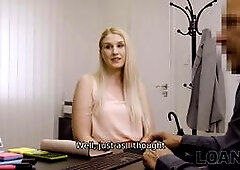 MILF gladly takes part in sexual affair with creditor for money