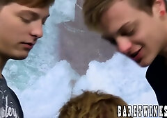 Twink Friends Have A Cock Sucking And Butt Fucking Threeway