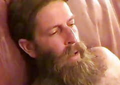 Homeless guy makes a few bucks by jerking his rod for this video