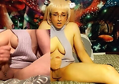 Crazy Intense Shemale Cums 3 Times Must Watch