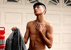 Next Door Twink: A Dildo Adventure with Mysterious Twink