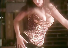 Hot breasty playgirl with lengthy brown hair masturbates.