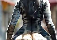 Large Butt Cat Woman with EDM (AI-generated)