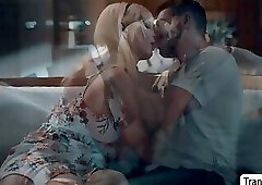 Sexy TS stepmother barebacked by stepson