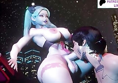 FUTA REBECCA DOMINATE VALUABLE HUNK CYBERPUNK MANGA