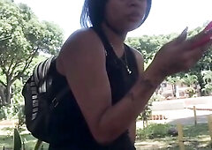 convenzo a morena en la calle de trabajar de web camera, para el trabajo tiene que follar conmigo