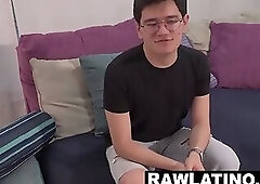 Bottom Gabo devours Andreas cock then rides POV