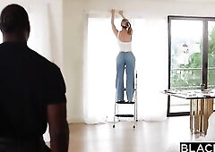 BLACKED Pretty Bubble Booty Golden-haired Jenna Madison Not at any time Had A Wang So Large