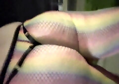 sissy super-bitch heads for a walk