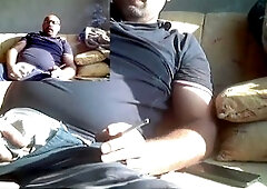 Bear cumshot, onanism, hands free cumshot