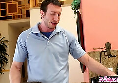 Jordan Ash Is Busy With Work But Horny And Bored Tiffany Fox Suck His Cock