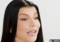 Big boobs MILF brunette Romi Rain intense pussy masturbation