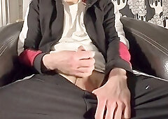 Gay masturbation, gay cumshot, masculine