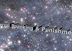 Big booty chick bends over and gets spanked real hard