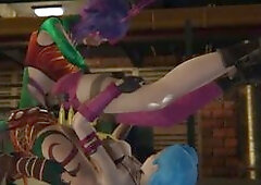 League of Legends Futa - Jinx gets creampied by Neeko