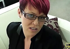 Redhead british sub roughly screwed previous to getting facial ejaculation