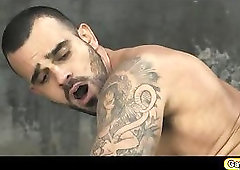 Damien blowjob Superman and anal fuck so hard