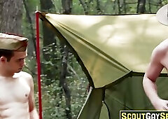 Attention! boys and cocks standing to attention!