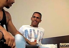 NAUGHTY FRIEND REQUESTS FOOT MASSAGE AND ENDERS HANDS ON FRIEND... HE LIKED IT?