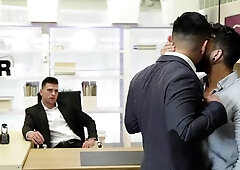The Gay Office - Piercing loves big dick boss