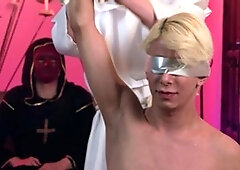Alex Crystal Takes on Two Adorable Young Twinks in a Barracks