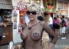 These hot whores are true exhibitionists and they've got breasts to enjoy