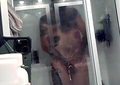 Lightheaded Step-Dad Left The Shower Door Broken Again…