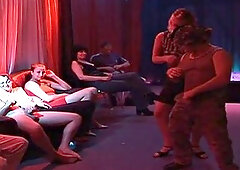 Wild Lesbian Blowjob Orgy