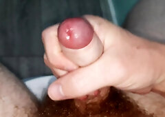 Irish Gypsy w/ Ginger Facial Hair Has Highly Cock-Squeezing, Moist Foreskin