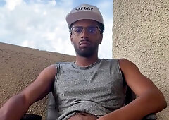 Balcony jerkoff two