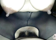 Older Thai Large Bazookas With Ebony Nylon Riding My Jock (เจ๊ถุงกับน่องเต็มตัว)