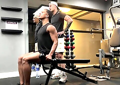 penetrating the arse of the dark-haired boy from the gym