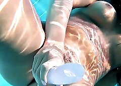 Hot Teen Diana In Fishnets Underwater