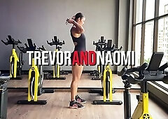 The sweat from the gym gets her lewd. When that babe gets home, this babe begins sucking me until I cum. Then I eat her cunt, permeating her all the w