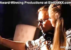Nicole, Olivia and Stanley Having Fun After Work for SinfulXXX