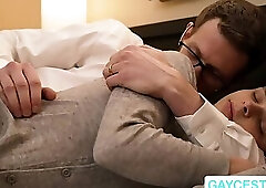 Twin Austin rimmed before he gets bareback fucked