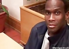 Muscled stud Thomas meet his friend