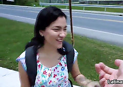 humping Latina first-timer hottie on porn audition