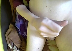 Naughty teen jerks off to ex-girlfriend's photo in a variety of styles