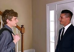 Twink Jason Abarth power-fucked by his priest, Jax Thirio