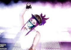 MMD Aespa - Armageddon - Akali Hot Kpop Dance League of Legends Manga Uncensored 4K 60FPS
