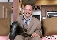 His taut booty spread