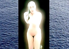 Sensual solo striptease by nude goddess Sandywantsmore getting off