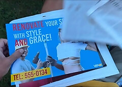 Hunt4k. luxurious handywoman fanta sie was tempted by a rich hunter and screwed in his backyard