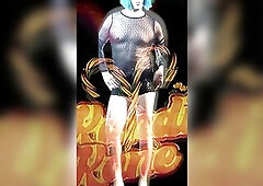 smokin' sissy whore seduction in platform heels & underware