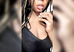 TELE Literaryvixen Sloppy Black Twat Play