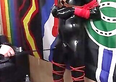 Rubber Pony Bound and Milked