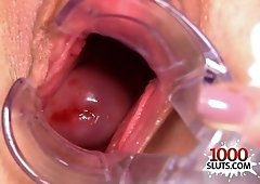 Natural fun bags nurse gaping with ejaculation